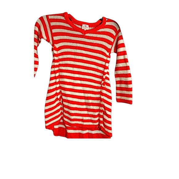 Two Hayden Girls Orange & White Sweater Dresses - Picture 1 of 3